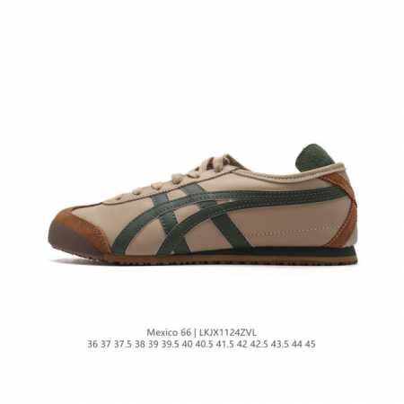 Asics 亚瑟士 男女鞋真标半码制 配足弓鞋垫 日产经典老牌-鬼塚虎 Onitsuka Tiger Mexico 66经典墨西哥系列复古经典百搭板鞋休闲运动鞋 - 点击图像关闭