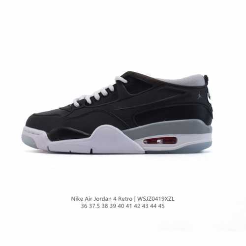 公司级 耐克 Nike Air Jordan 4 Retro Og迈克尔 乔丹Aj4代乔4 低帮复古休闲运动文化篮球鞋。秉承轻量化的速度型篮球鞋设计思想完成设计