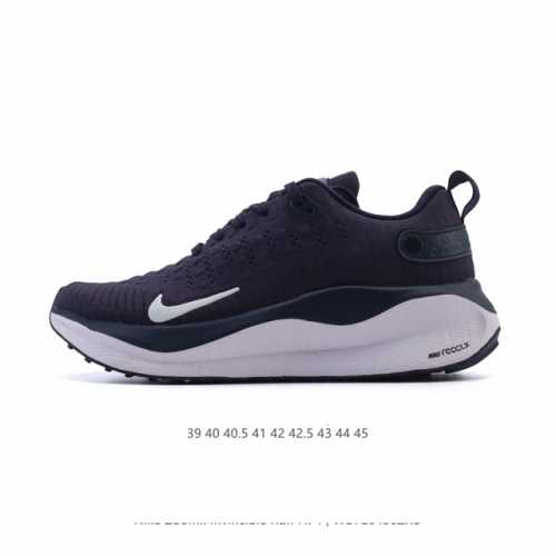 耐克 Nike Reactx Infinity Run 4瑞亚机能风疾速系列越野缓震休闲运动鞋 公路跑步鞋带气垫厚底增高运动鞋，加宽前足设计和加厚泡绵层，有助提