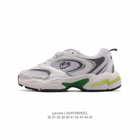 Lacoste 时尚户外休闲潮流系列运动鞋 厚底增高老爹鞋 广东大厂品质全新工艺升级 品质毋庸置疑 全新原厂包装鞋盒 透气网面鞋面，搭配防臭防腐真皮乳胶鞋垫，给 - 点击图像关闭