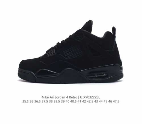 特价头层皮灭世版本 耐克 Nike Air Jordan 4 Retro Og迈克尔 乔丹aj4代乔4 中帮复古休闲运动文化篮球鞋 秉承轻量化的速度型篮球鞋设计