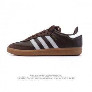 180 阿迪达斯 德训鞋 Adidas Originals Samba Og Shoes 经典运动鞋小白鞋 「T头鞋」男女士板鞋 彰显休闲摩登风情的时尚经典鞋。