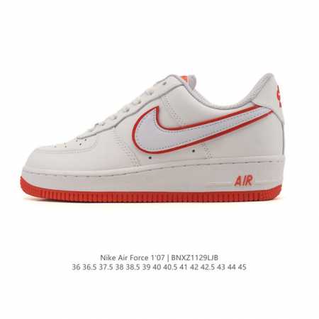 耐克 Nike Air Force 1 '07 Low 空军一号含气垫 小白鞋 低帮百搭厚底增高休闲运动板鞋。柔软、弹性十足的缓震性能和出色的中底设计，横跨复古 - 点击图像关闭