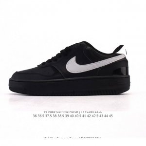 耐克 Nike Gamma Force 防滑减震耐磨低帮复古运动鞋休闲板鞋，Nike Gamma Force 运动鞋采用分层设计，混搭天然皮革和合成材质，焕新经