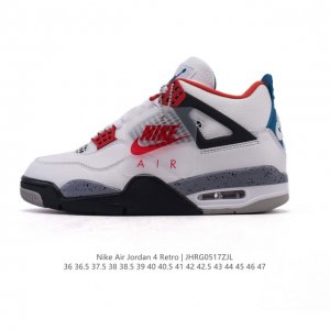 公司级 真标 耐克 Nike Air Jordan 4 Retro Og迈克尔 乔丹Aj4代乔4 中帮复古休闲运动文化篮球鞋 秉承轻量化的速度型篮球鞋设计思想完