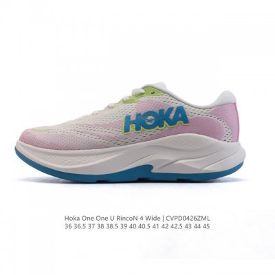 新品公司级 Hoka One One 春夏林康4公路跑步鞋Rincon 4轻量透气防滑运动老爹鞋 Hoka Rincon 4 跑鞋林康4代跑鞋，鞋身轻盈，鞋面透