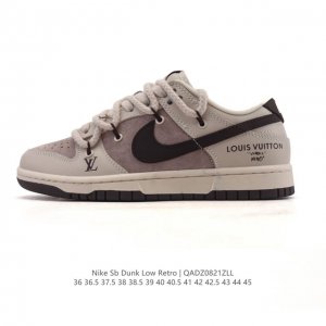 特价 真标 耐克 Nike Sb Dunk Low Pro 男女款运动鞋复古板鞋 解构绑带 双鞋带。采用柔软皮革鞋面，经久耐穿，塑就如元年款 Dunk 般的复古
