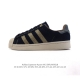 阿迪达斯 Adidas Superstar Ayoon W 三叶草运动鞋经典贝壳头板鞋 时尚男女鞋 皮革鞋面材质 标志性的贝壳鞋头，锯齿三条纹，简约的线条。就连