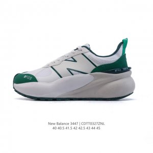 210 公司级新百伦 New Balance Nb3447 新百伦Nb系列男鞋 织物层牛皮防滑减震透气舒适耐磨减震低帮厚底增高休闲运动老爹鞋。 货号: U344