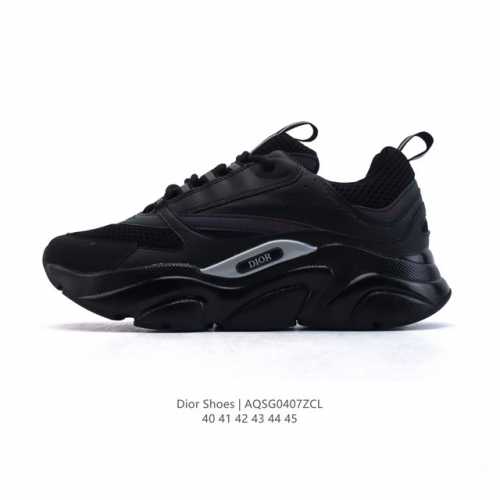 Dior 迪奥 高奢品牌 彰显高级气质 Dior 运动鞋低帮系列复古休闲鞋时尚慢跑鞋厚底老爹鞋圆头系带 运动跑鞋 生活休闲鞋 男款 时髦单品 时尚百搭 复古老爹