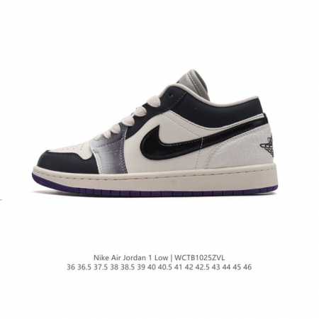耐克 乔丹Air Jordan 1 Low AJ1 乔1 乔丹1代aj1 低帮复古文化休闲运动篮球鞋。从1985 年面世的元年款汲取设计灵感，采用简洁大方的经典 - 点击图像关闭