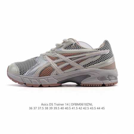 新品公司级 Asics亚瑟士男女通用复古运动休闲运动鞋 老爹鞋 Gel-Ds Trainer 14 时尚运动：Temptation Vacation X Asi - 点击图像关闭