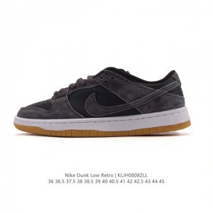 公司级 真标 耐克 Nike Sb Dunk Low Pro 男女款运动鞋复古板鞋。采用柔软皮革鞋面，经久耐穿，塑就如元年款 Dunk 般的复古质感。鞋头透气孔
