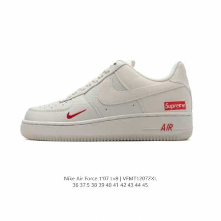 耐克 Nike Air Force 1 '07 Low 空军一号含气垫 小白鞋 低帮百搭厚底增高休闲运动板鞋。柔软、弹性十足的缓震性能和出色的中底设计，横跨复古 - 点击图像关闭