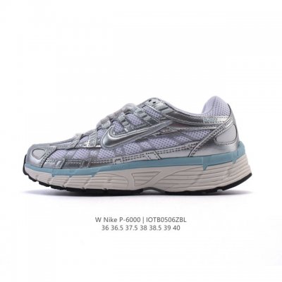 公司级 耐克 Nike 女子休闲运动鞋P-6000Premium 轻便舒适透气防滑缓震耐磨跑步鞋。P-6000 是一款植根于 0 年代风格的混合款式，让人想起去