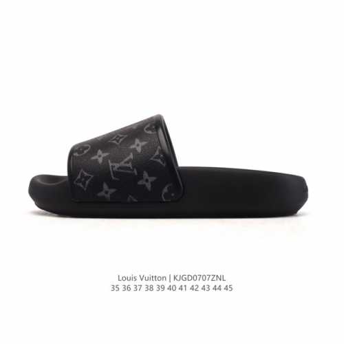 公司级 Louis Vuitton 路易威登 Pool Pillow 舒适休闲 时尚 沙滩鞋 休闲家居拖鞋 Louis Vuitton Pillow 轻便 静音