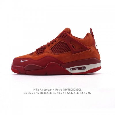 耐克 Nike Air Jordan 4 Retro Og迈克尔 乔丹Aj4代乔4 中帮复古休闲运动文化篮球鞋。秉承轻量化的速度型篮球鞋设计思想完成设计，降低重