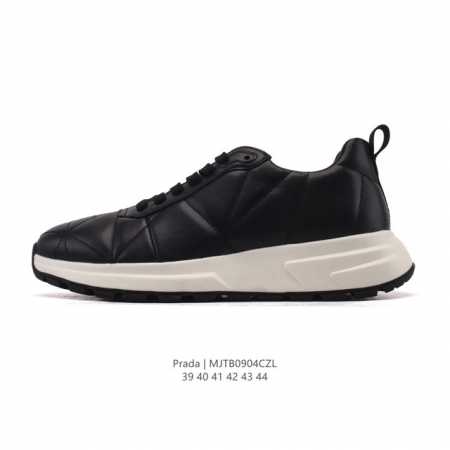 公司级 prada系列／prada 普拉达男士厚底增高运动跑步鞋 时尚板鞋 prada.普拉达高端品牌休闲慢跑鞋 完美做工.演绎完美选择的你。 码数: 39-4 - 点击图像关闭