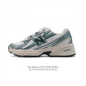 New Balance Mr740 新百伦nb系列复古老爹风休闲运动慢跑鞋。采用轻质牛剖革拼接透气网眼衬垫织物鞋面材质 T-Beam大底提供足步弓支撑 保持步态