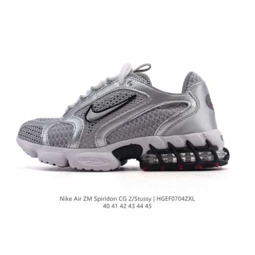 耐克 Nike 美国元祖街头潮牌Stussy斯图西 X Nike Air Zoom Spiridon Caged 2网面斯皮里东牢笼2代系列运动鞋 复古休闲运动
