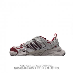 阿迪达斯adidas Xlg Runner Deluxe 跑步者豪华版系列低帮厚底增高老爹风复古缓震休闲运动慢跑鞋。男女鞋半码制#原楦原纸版开发版型#采用硬质牛