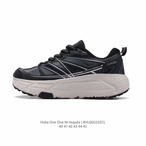 170 玛法特二代 Hoka One One Mafate Speed 2 Low 轻量低帮户外越野跑鞋 户外山脉越野轻量运动跑鞋。鞋面用轻的无缝架构，鞋带用了