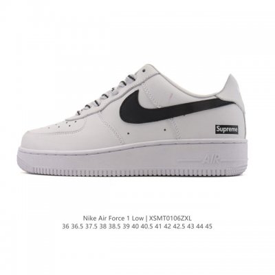耐克 Nike Air Force 1 '07 Low 空军一号含气垫 低帮 小白鞋 百搭厚底增高休闲运动板鞋。柔软、弹性十足的缓震性能和出色的中底设计，横跨复