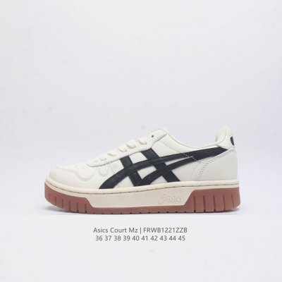 Asics 亚瑟士 新款男女运动休闲鞋 Court Mz 复古时尚板鞋百搭厚底运动鞋 Asics 亚瑟士 Court Mz 1203A127 休闲运动鞋，简约大
