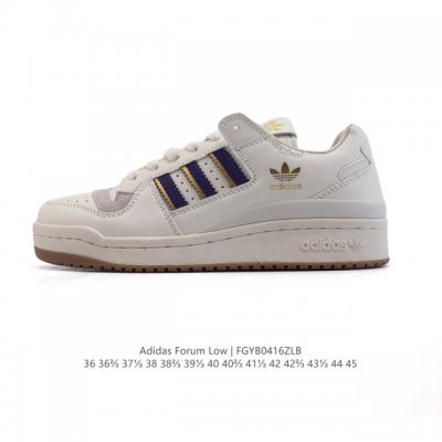 Adidas 阿迪达斯 三叶草 Forum Low 女运动鞋 摩登演绎篮球风的经典鞋。英文的“Forum”，是进行表达的场所，在这里，可以释放自己的热情，阐述自