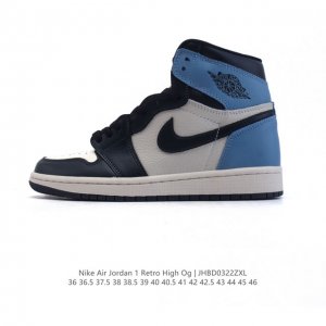 160 【特价头层皮】耐克 男女同款运动板鞋 Nike Air Jordan 1 Retro High Og 乔丹一代Aj1 乔1 Aj1 篮球鞋复刻运动鞋。皮