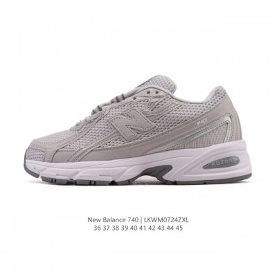 New Balance Mr740 Nb新百伦系列复古老爹风休闲运动慢跑鞋。采用轻质牛剖革拼接透气网眼衬垫织物鞋面材质 T-Beam大底提供足步弓支撑 保持步态