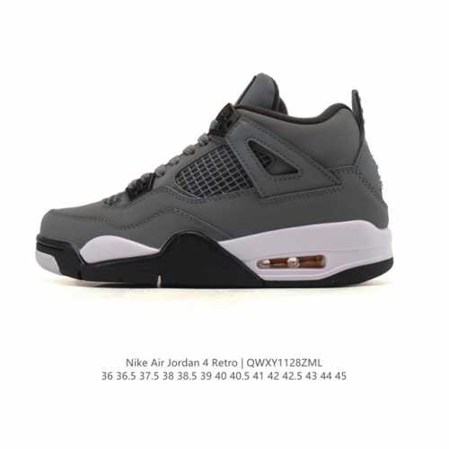 公司级 耐克 Nike Air Jordan 4 Retro Og迈克尔 乔丹Aj4代乔4 低帮复古休闲运动文化篮球鞋。秉承轻量化的速度型篮球鞋设计思想完成设计