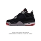 公司级 耐克 Nike Air Jordan 4 Retro Og迈克尔 乔丹aj4代乔4 中帮复古休闲运动文化篮球鞋。秉承轻量化的速度型篮球鞋设计思想完成设计