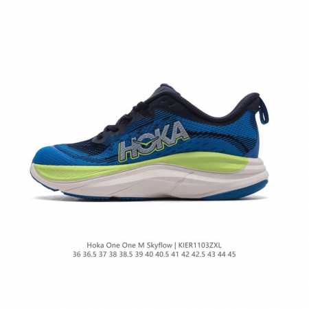 公司级 HOKA ONE ONE Skyflow 匠心独运的运动跑鞋 厚底增高老爹鞋 HOKA Skyflow 采用了精致的纱架提花鞋面，缔造出一种宛如量身定制 - 点击图像关闭
