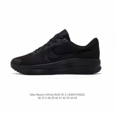 耐克 Nike React Infinity Run Fk 3 Prm 男女子公路跑步鞋。助你在疾速跑后快速恢复，明天继续挑战耐力跑，你的征程它都能稳稳守护。 - 点击图像关闭