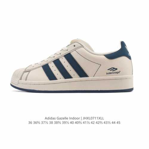 公司级 阿迪达斯 Adidas Superstar 2025年新款鞋子 蛇年新款经典贝壳头系列 新款休闲板鞋潮流男女士运动鞋 。鞋面柔软皮革拼接材质 标志性的贝
