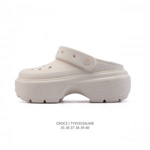 100 【新款公司级】卡骆驰Crocs雪屋 Crocs经典随心凉拖 Crocs经典随心凉鞋 经典洞洞鞋 厚底增高百搭休闲凉拖鞋 沙滩凉鞋 女生穿这款真的好显腿细