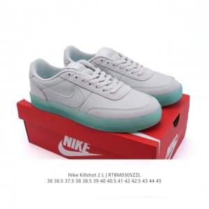140 耐克板鞋 生胶米白 复古板鞋J.Crew X Nike 联名 Killshot Ii Leather 男女休闲复古运动鞋。采用米白色皮革制作鞋身，大号S