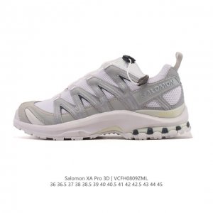 新品公司级 Salomon萨洛蒙 Xa Pro 3D 户外运动 网布减震防滑透气 低帮跑步鞋 男女同款 沙场灰#萨洛蒙Xapro3D 大面积的织物材质让质感超级