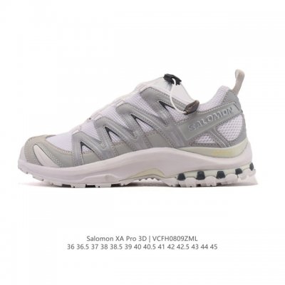 新品公司级 Salomon萨洛蒙 Xa Pro 3D 户外运动 网布减震防滑透气 低帮跑步鞋 男女同款 沙场灰#萨洛蒙Xapro3D 大面积的织物材质让质感超级