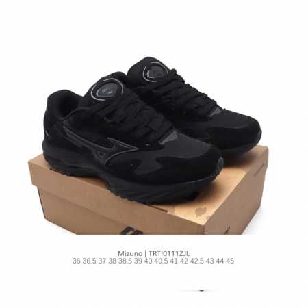 230 【公司级】 Mizuno 美津浓 复古时尚休闲舒适减震运动跑步鞋 美津浓Wave机械缓震，可以说是机械缓震跑鞋科技的翘楚。有着非凡的适应性，有着充分而持 - 点击图像关闭