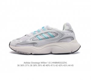 Adidas Originals阿迪达斯三叶草官方 Ozmillen Shoes 男女经典运动鞋 复古 拼色男女低帮缓震运动跑鞋 Oz米伦坏痞兔复古透气运动跑鞋