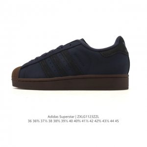 阿迪达斯 Adidas Superstar 2025年新款鞋子 经典贝壳头系列 新款休闲板鞋潮流男女士运动鞋 。鞋面皮革拼接材质 标志性的贝壳鞋头，简约的线条。