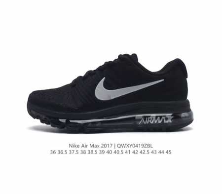 公司级 Nike 耐克 Air Max 2017 男女士跑鞋全掌气垫缓震休闲运动跑步鞋。Nikeair Max2017是nike Air Max系列的2017年 - 点击图像关闭