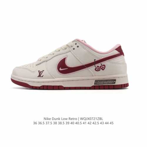 耐克Nike Dunk Low 板鞋 Sb系列经典百搭休闲运动板鞋 路易威登联名，加厚鞋舌的填充，使舒适性大大提升，同时也更方便穿脱中底部分则加入了脚感柔软舒适