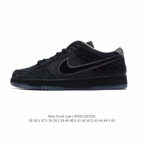 真标 耐克 男女鞋 Nike Dunk Low 运动鞋复古板鞋，尽情迈步，彰显个性风采。采用柔软皮革鞋面，经久耐穿，塑就如元年款 Dunk 般的复古质感。全掌型