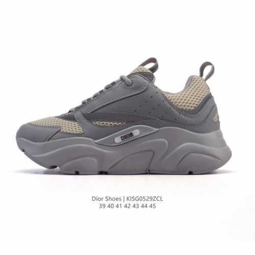 Dior 迪奥 高奢品牌 彰显高级气质 Dior 运动鞋低帮系列复古休闲鞋时尚慢跑鞋厚底老爹鞋圆头系带 运动跑鞋 生活休闲鞋 男女同款 时髦单品 时尚百搭 复古