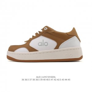 Alo Yoga Recovery Mode 舒适简约小白鞋 防滑耐磨 低帮 厚底增高运动板鞋 男女款 明星圈很火的Alo真的很贵气 质感一绝 这鞋轻便柔软，日