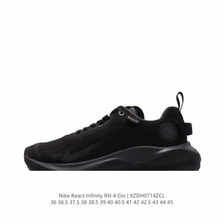公司级 耐克 Nike Infinity Run 4 Gore-Tex 男女子防水公路跑步鞋 厚底增高百搭老爹运动鞋。Nike Reactx 泡绵提供高出 Ni - 点击图像关闭