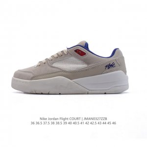150 耐克 Nike 乔丹 Jordan Flight Court 时尚休闲 防滑耐磨 低帮运动鞋 复古篮球鞋 男女同款 Jordan「新鞋型」又来了！新配色